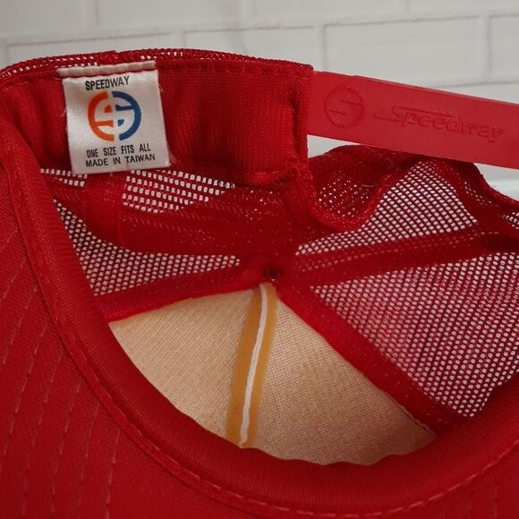 Vintage 80's Northrop US Air Force USA Red White Blue Speedway Snapback Hat Cap - Picture 10 of 12